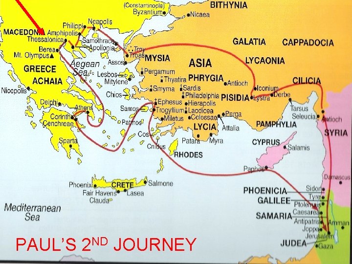 PAUL’S 2 ND JOURNEY 
