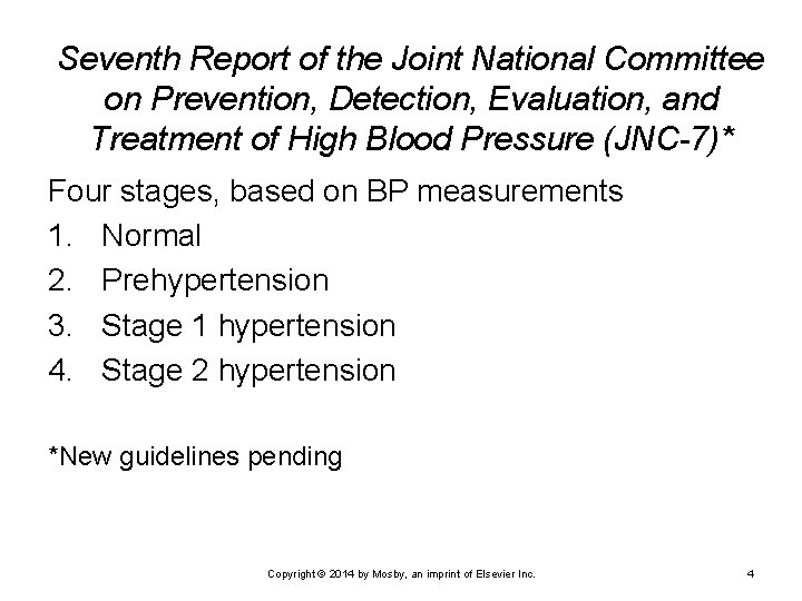 Seventh Report of the Joint National Committee on Prevention, Detection, Evaluation, and Treatment of