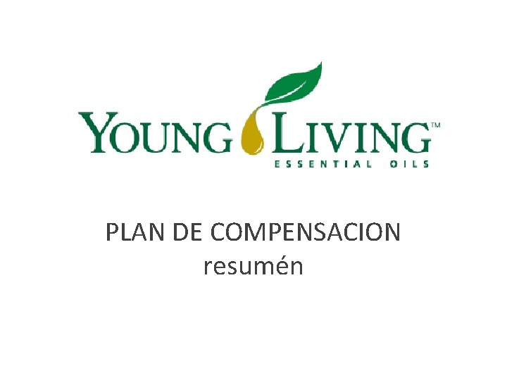 PLAN DE COMPENSACION resumén 