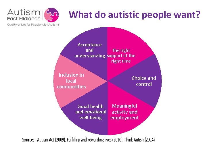 What do autistic people want? Acceptance and The right understanding support at the right