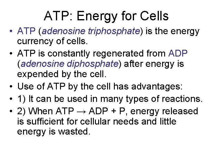 Chapter 6 Metabolism Energy and Enzymes Cells and