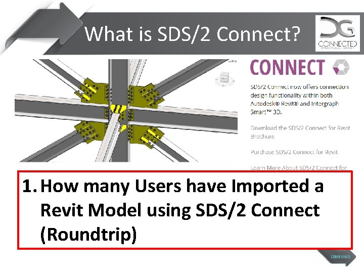 What is SDS/2 Connect? 1. How many Users have Imported a Revit Model using