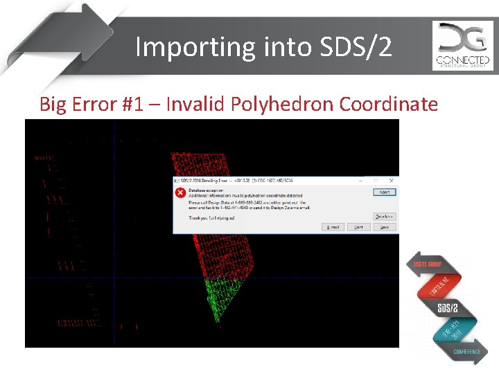 Importing into SDS/2 Big Error #1 – Invalid Polyhedron Coordinate 