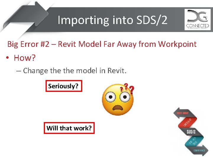 Importing into SDS/2 Big Error #2 – Revit Model Far Away from Workpoint •