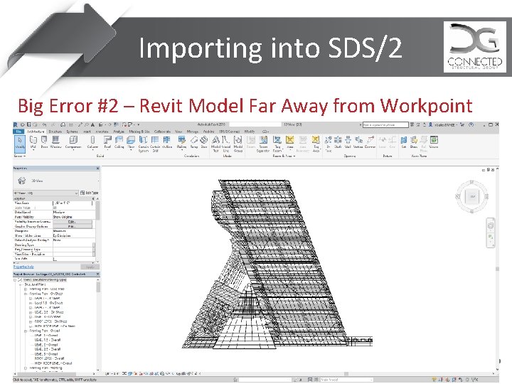 Importing into SDS/2 Big Error #2 – Revit Model Far Away from Workpoint 