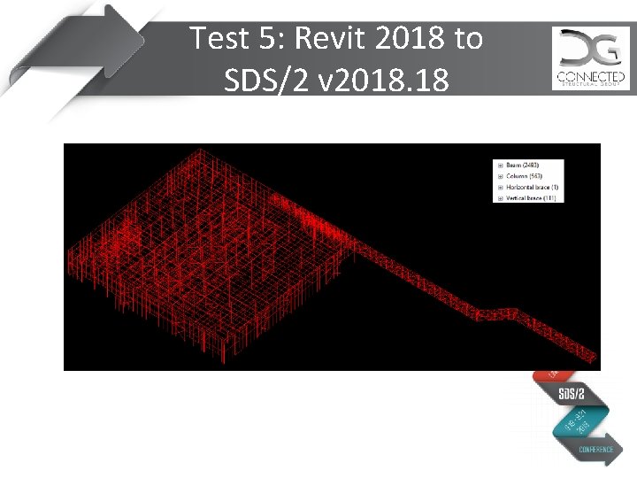Test 5: Revit 2018 to SDS/2 v 2018. 18 