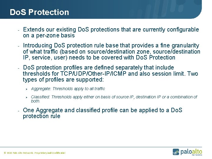 Do. S Protection - Extends our existing Do. S protections that are currently configurable