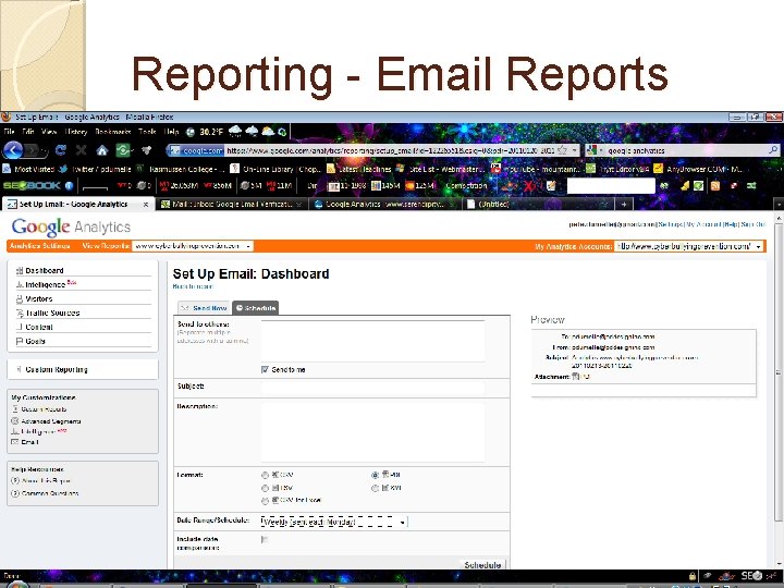 Reporting - Email Reports 