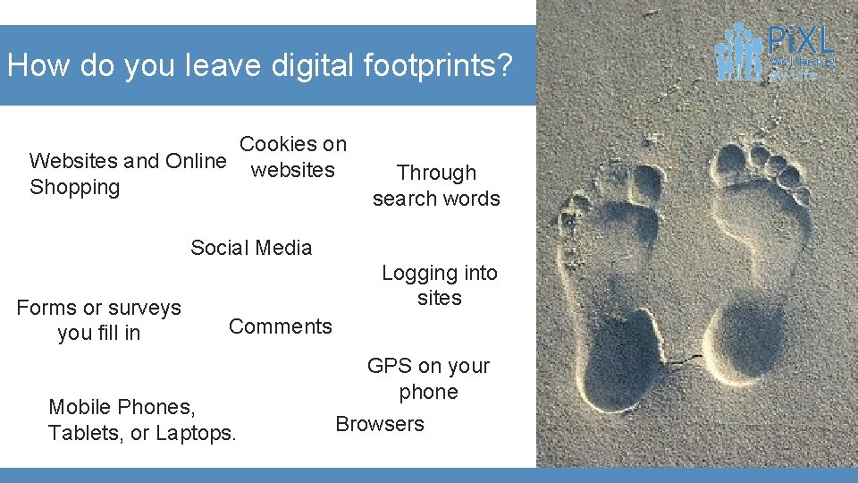 How do you leave digital footprints? Cookies on Websites and Online websites Shopping Through