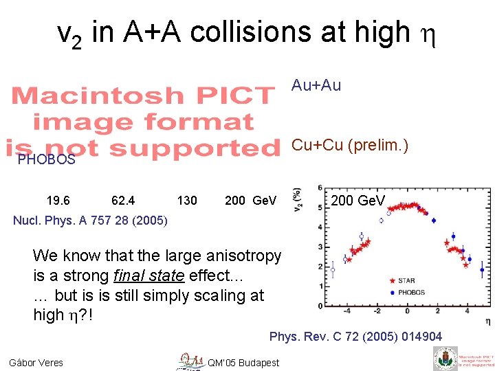 v 2 in A+A collisions at high h Au+Au Cu+Cu (prelim. ) PHOBOS 19.