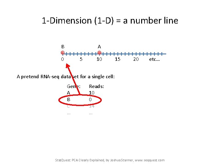 1 -Dimension (1 -D) = a number line B 0 A 5 10 15