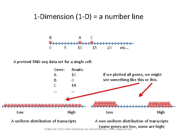 1 -Dimension (1 -D) = a number line B 0 A 5 C 10