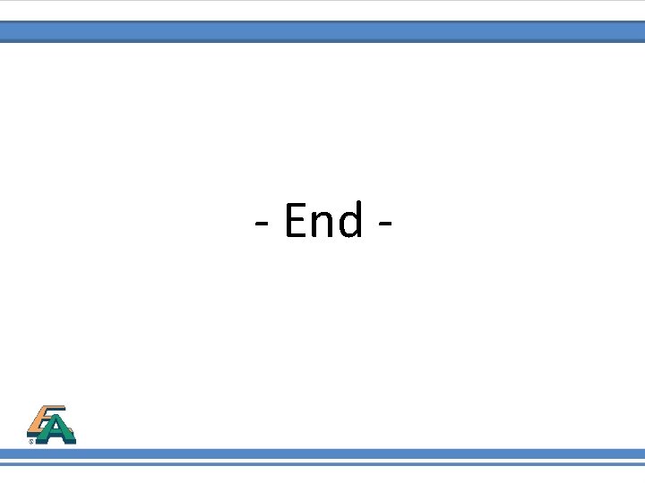 - End - 