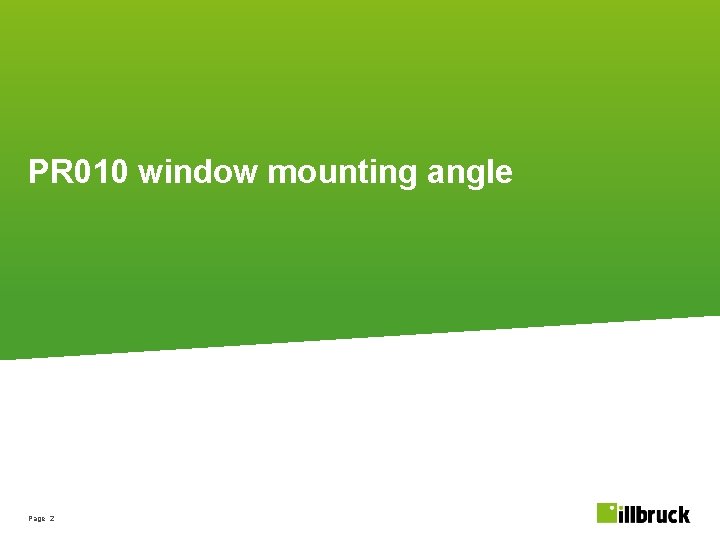 PR 010 window mounting angle Page 2 