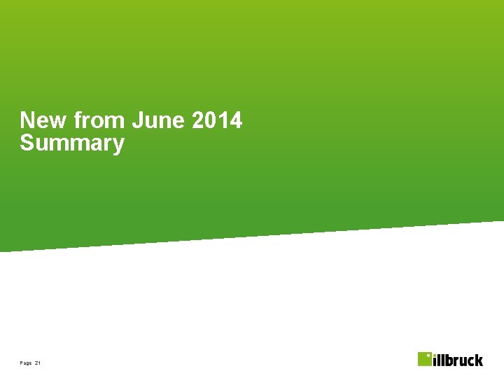 New from June 2014 Summary Page 21 
