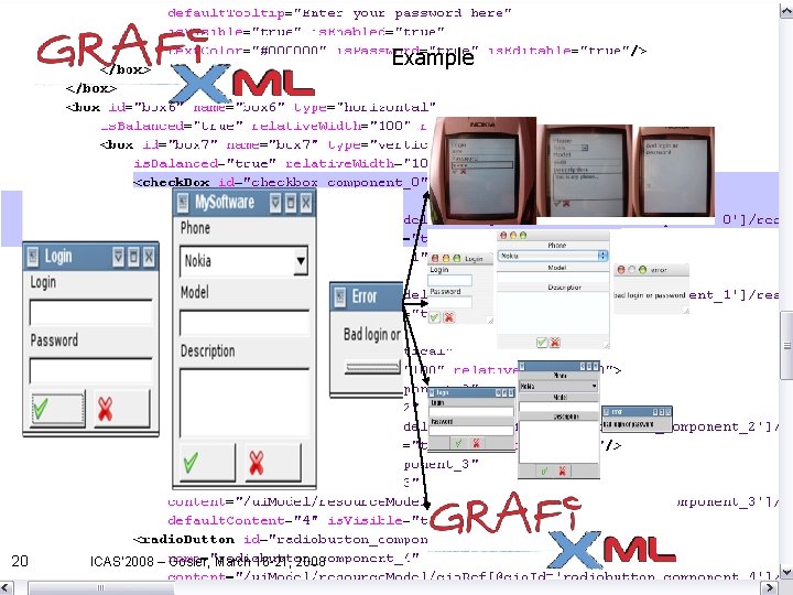Example 20 ICAS’ 2008 – Gosier, March 16 -21, 2008 Example 20 ICAS’ 2008 – Gosier, March 16 -21, 2008