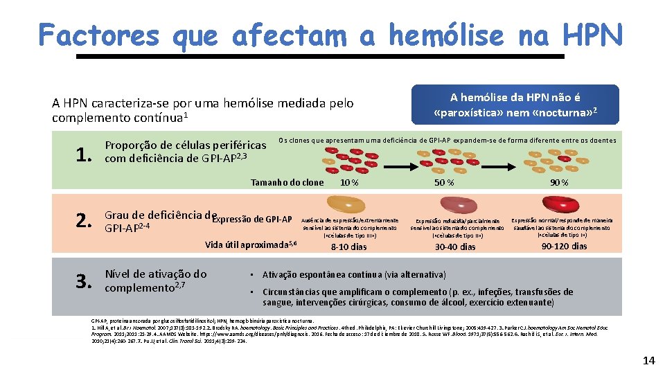 Factores que afectam a hemólise na HPN A HPN caracteriza-se por uma hemólise mediada