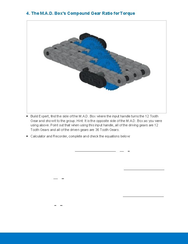 4. The M. A. D. Box's Compound Gear Ratio for Torque Build Expert, find