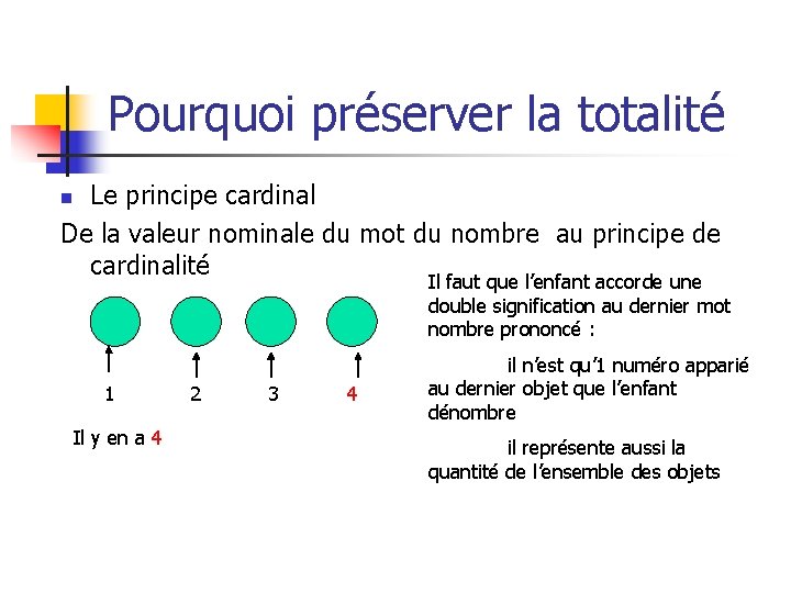 Pourquoi préserver la totalité Le principe cardinal De la valeur nominale du mot du