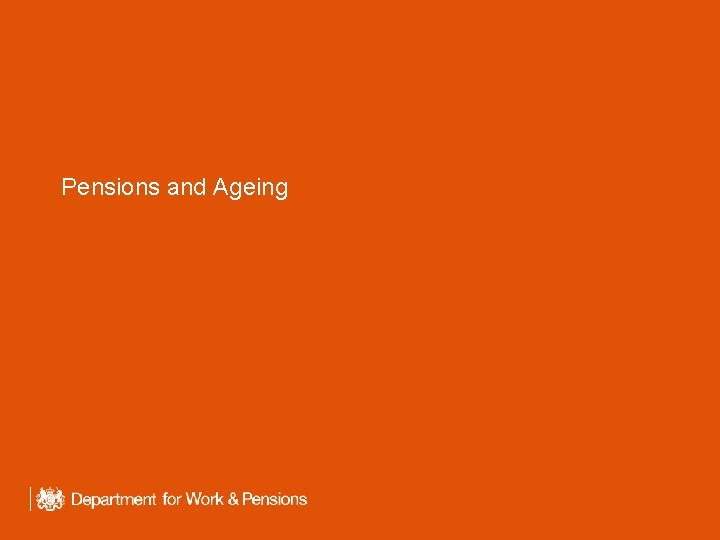 Pensions and Ageing 