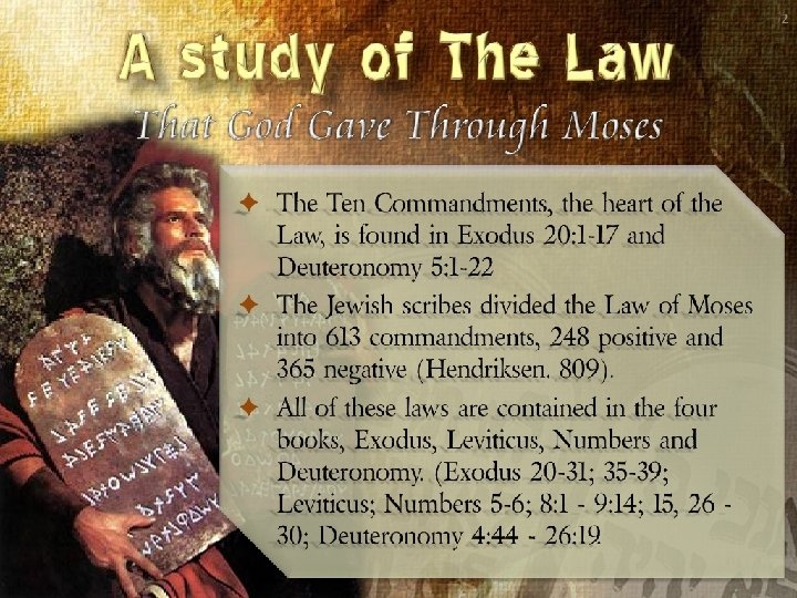 Know your Bible: Old Testament Survey Part One - Overview and the Torah 