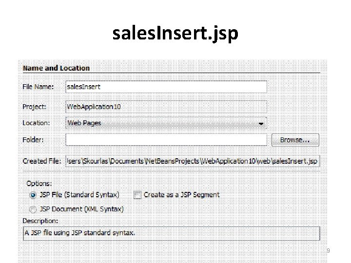 sales. Insert. jsp 59 