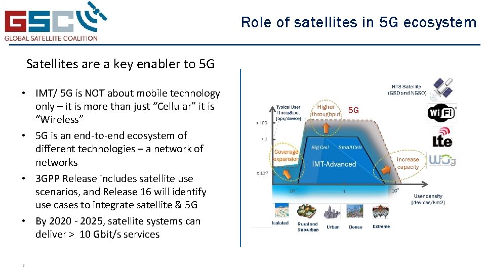 Role of satellites in 5 G ecosystem Satellites are a key enabler to 5