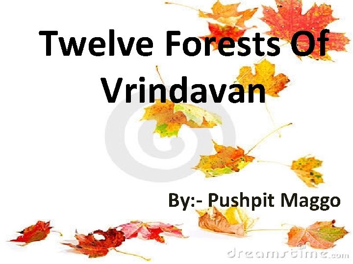 Twelve Forests Of Vrindavan By: - Pushpit Maggo 