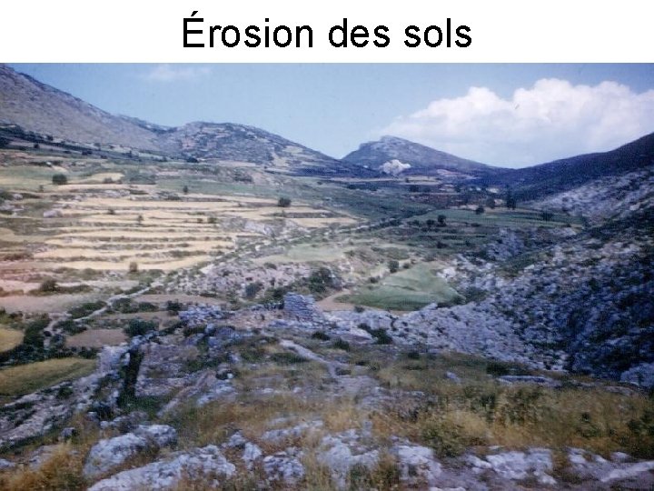 Érosion des sols 