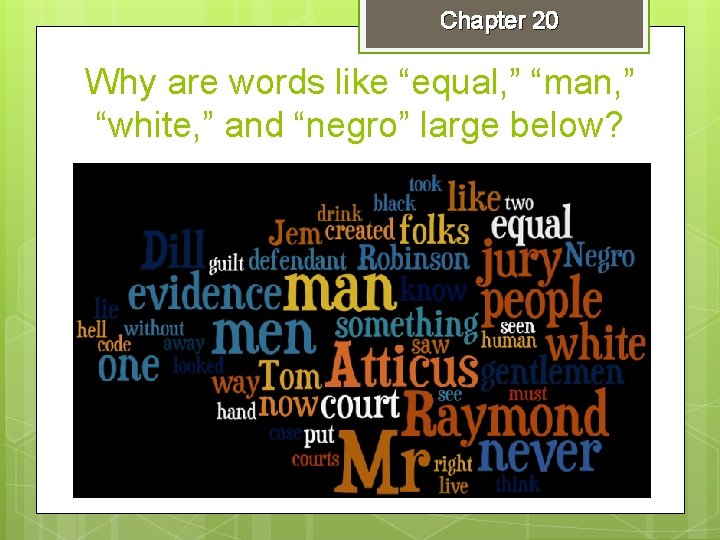 Chapter 20 Why are words like “equal, ” “man, ” “white, ” and “negro”