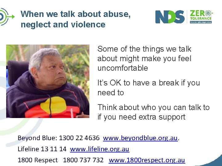 When we talk about abuse, neglect and violence… Some of the things we talk