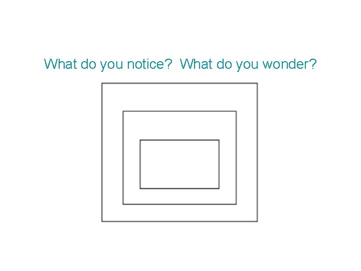 What do you notice? What do you wonder? 
