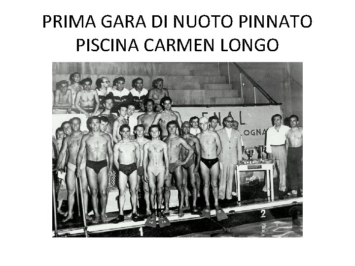 PRIMA GARA DI NUOTO PINNATO PISCINA CARMEN LONGO 