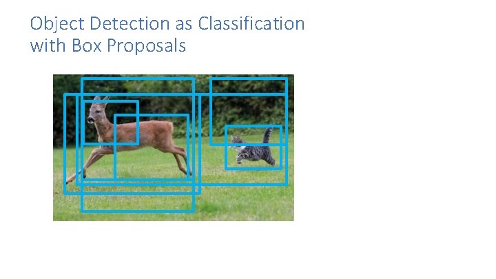 Object Detection as Classification with Box Proposals 