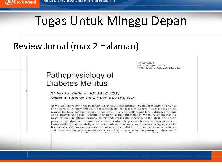 Tugas Untuk Minggu Depan Review Jurnal (max 2 Halaman) 