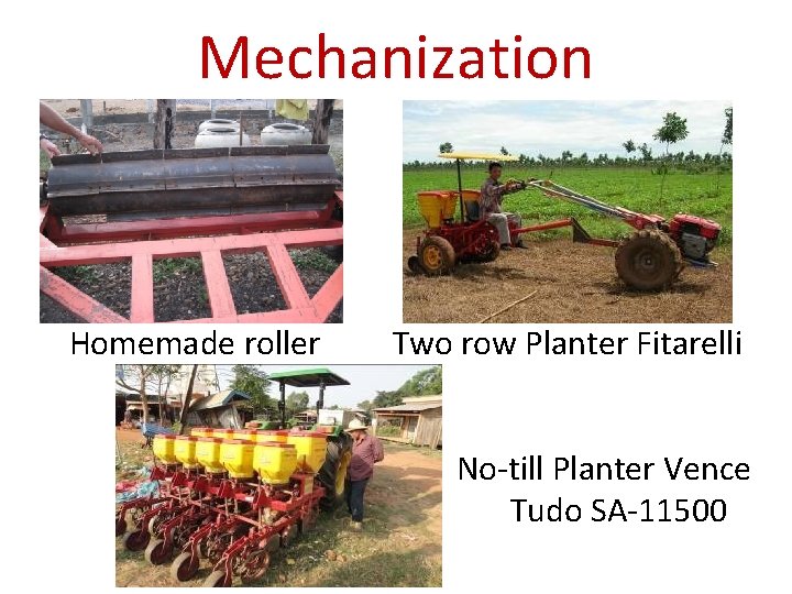 Mechanization Homemade roller Two row Planter Fitarelli No-till Planter Vence Tudo SA-11500 