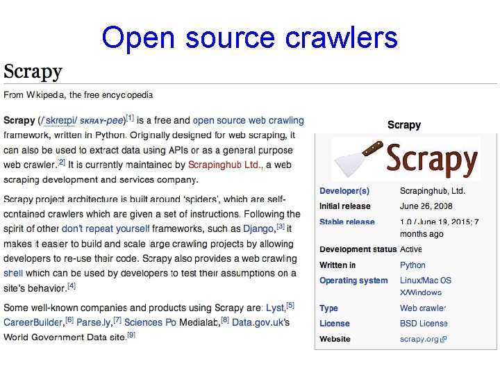 Open source crawlers 