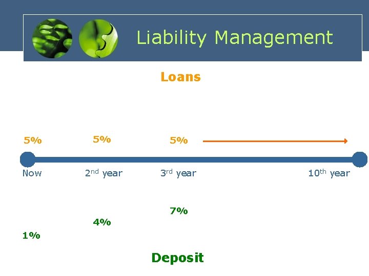 Liability Management Loans 5% 5% 5% Now 2 nd year 3 rd year 7%