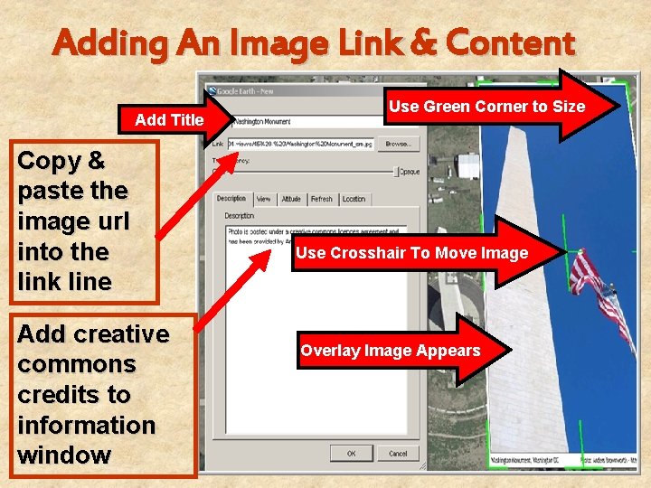 Adding An Image Link & Content Add Title Copy & paste the image url