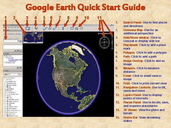 Google Earth Quick Start Guide 1 2 3 4 5 6 7 8 9