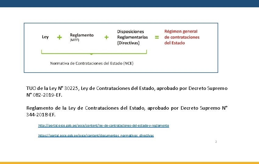 TUO de la Ley N° 30225, Ley de Contrataciones del Estado, aprobado por Decreto