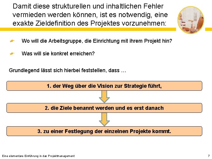 Damit diese strukturellen und inhaltlichen Fehler vermieden werden können, ist es notwendig, eine exakte