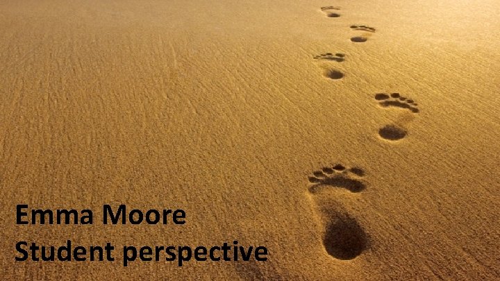 Emma Moore Student perspective 