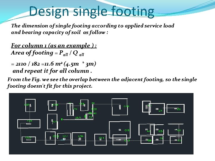 Design single footing The dimension of single footing according to applied service load and