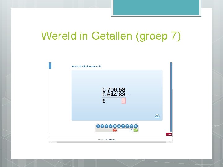 Wereld in Getallen (groep 7) 