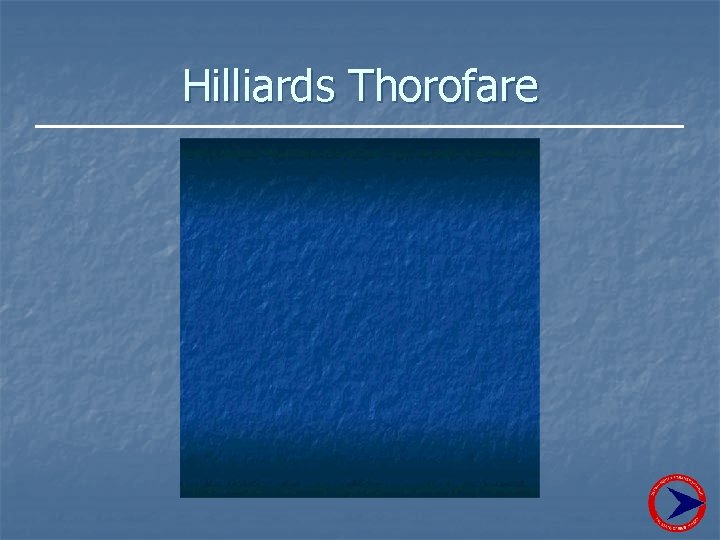 Hilliards Thorofare 