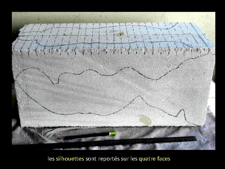 les silhouettes sont reportés sur les quatre faces 