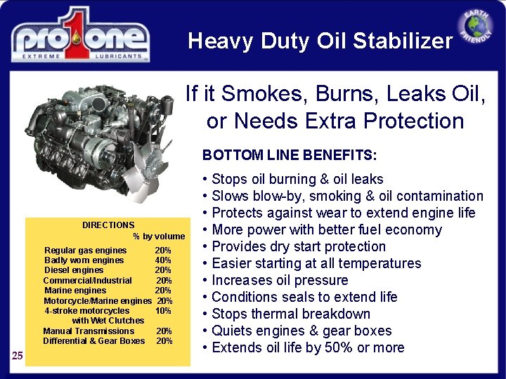 Heavy Duty Oil Stabilizer If it Smokes, Burns, Leaks Oil, or Needs Extra Protection
