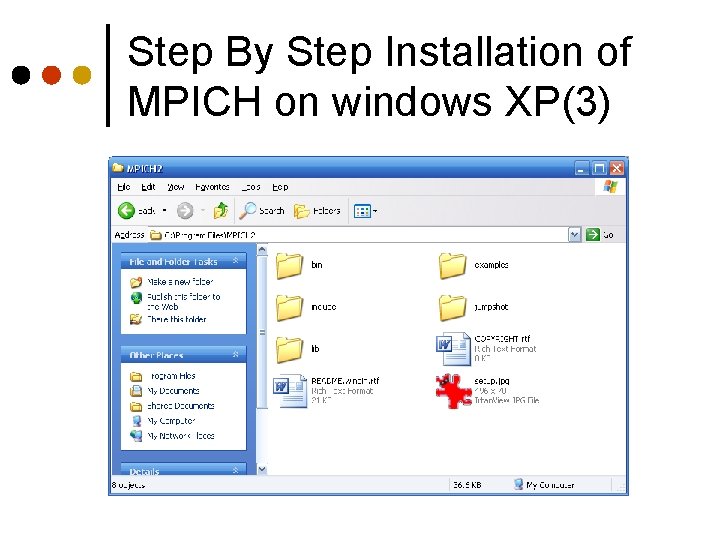 Step By Step Installation of MPICH on windows XP(3) 