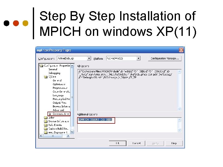 Step By Step Installation of MPICH on windows XP(11) 